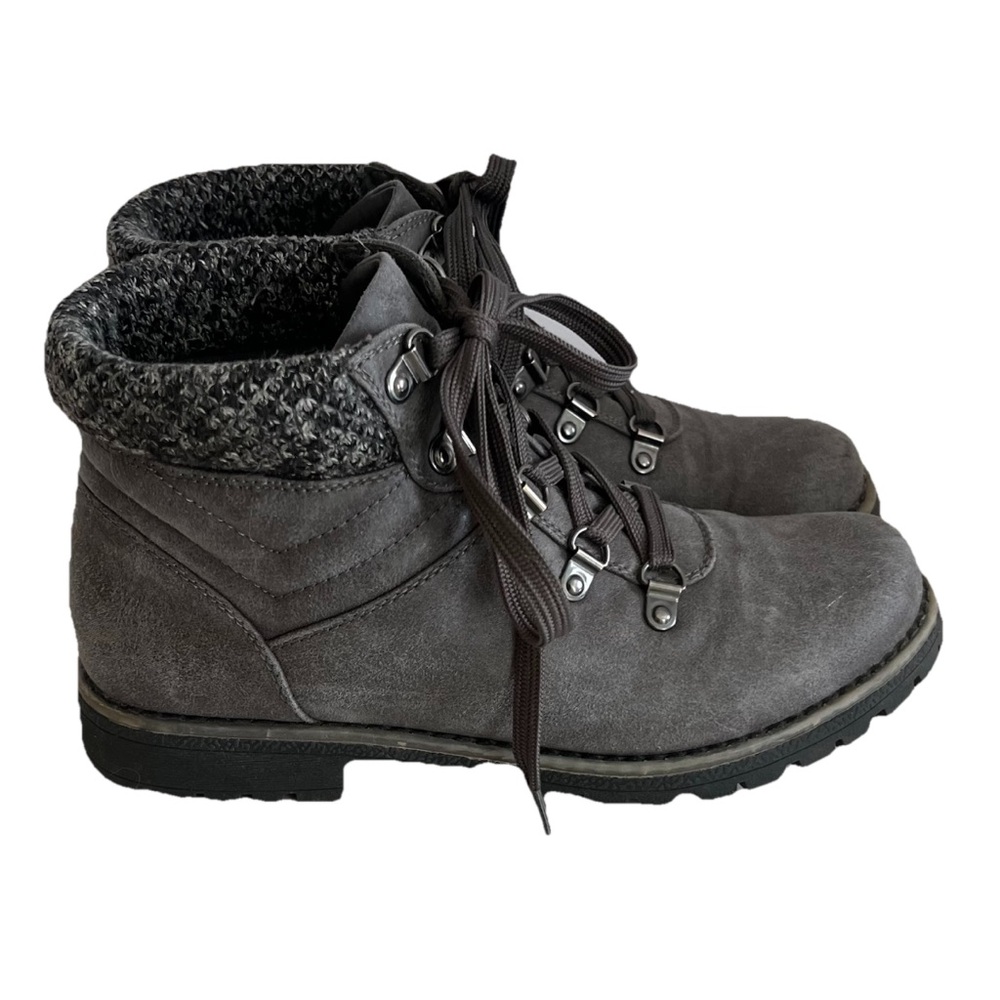 Sonoma Goods for Life Claudia Women's Lace Up Ankle Boots Grey Size 8